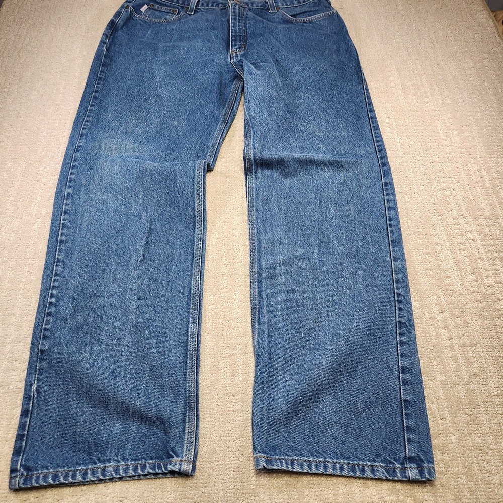 Carhartt Jeans Men 38x34‎ *READ B460 Relaxed Fit Straight Leg Baggy Denim Work